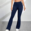 High Waisted Pocket Micro Flared Yoga Pants