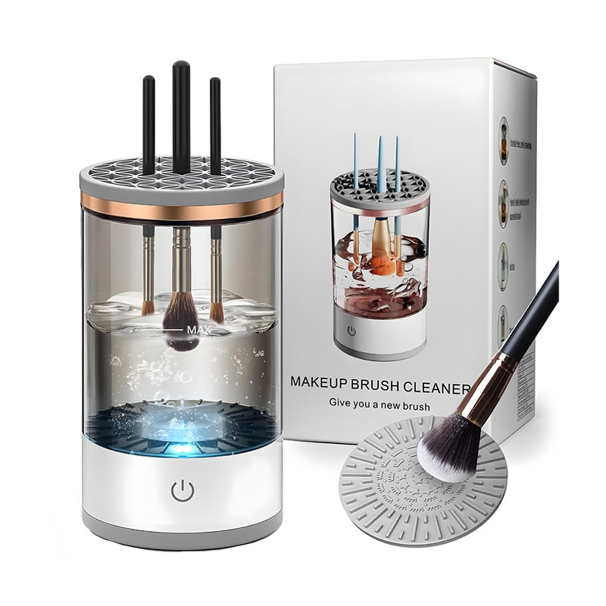 Make up Pinselreiniger Trockner, Make up Pinsel Reiniger, Pinselreiniger, USB Automatische Tiefenkosmetik Reinigungsgerät Make up Pinselwerkzeug Für Aller Größen