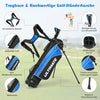 5-Teiliges Kinder Golfschläger Set Mit Fairway Holz Eisen 7, 9 & Putter Mit Standtasche Für Junior Von 11-13 Jahren