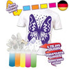 Splat Planet T-Shirt Schmetterling Tie Dye Kit, Fünf Farben Stoff Textilfarbe,