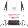 Studio Kit Photo Softbox Light Box Lighting Single Led Lamp with Tripod Photography ooting Soft Box Fla E27 Accessories