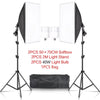 Studio Kit Photo Softbox Light Box Lighting Single Led Lamp with Tripod Photography ooting Soft Box Fla E27 Accessories